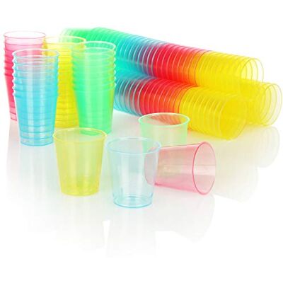 com-four ® 128x shotbeker, vaatwasmachinebestendige herbruikbare shotglazen van kunststof, ideaal voor shots en korte, herbruikbare shotglazen (128 stuks kleurrijk) com-four ® 128x shotbeker, vaatwasmachinebestendige herbruikbare shotglazen van kunststof, ideaal voor shots en korte, herbruikbare shotglazen (128 stuks kleurrijk)