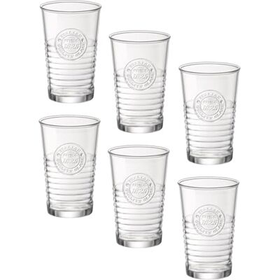 Bormioli Rocco 540630MTV121990 Officina1825 koelglazen, transparant, 6 stuks Bormioli Rocco 540630MTV121990 Officina1825 koelglazen, transparant, 6 stuks