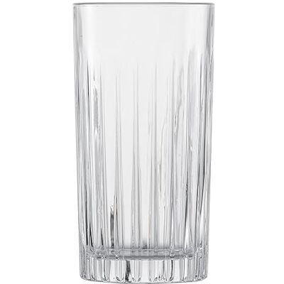 Schott Zwiesel Stage Set van 4 longdrinkglazen met reliëf, vaatwasmachinebestendig (artikelnummer 121880), kristal Schott Zwiesel Stage Set van 4 longdrinkglazen met reliëf, vaatwasmachinebestendig (artikelnummer 121880), kristal