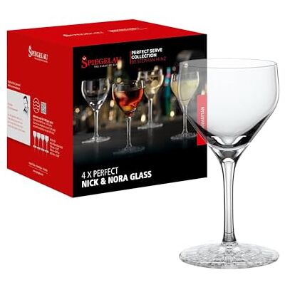 Spiegelau & Nachtmann, Perfect Serve Nick & Nora 4500156 Lot de 4 verres à cocktail en cristal 150 ml Spiegelau & Nachtmann, Perfect Serve Nick & Nora 4500156 Lot de 4 verres à cocktail en cristal 150 ml