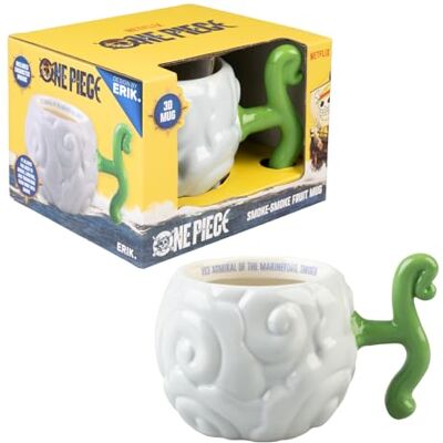 Grupo Erik Mok One Piece Fruit du Demon 600 ml Koffiemok van keramiek, originele mok Demon Fruit One Piece Moku Moku no Mi, cadeau-idee Geek Grupo Erik Mok One Piece Fruit du Demon 600 ml Koffiemok van keramiek, originele mok Demon Fruit One Piece Moku Moku no Mi, cadeau-idee Geek