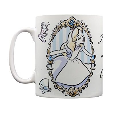 Disney Alice in Wonderland koffiemok wit frame Disney Alice in Wonderland koffiemok wit frame