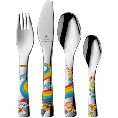 WMF Paw Patrol kinderbestek, set van 4, gepolijst Cromargan roestvrij staal, vaatwasmachinebestendig WMF Paw Patrol kinderbestek, set van 4, gepolijst Cromargan roestvrij staal, vaatwasmachinebestendig