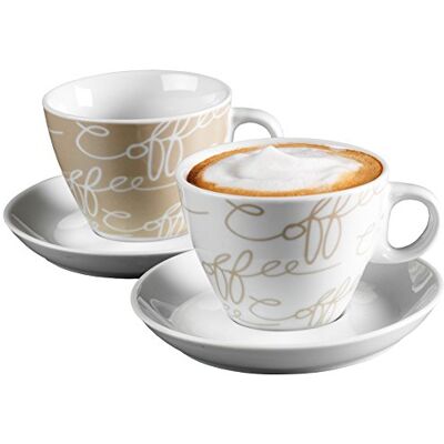 Ritzenhoff & Breker 005752 Cornello koffiekopjesset, 4-delig, crèmekleurig Ritzenhoff & Breker 005752 Cornello koffiekopjesset, 4-delig, crèmekleurig