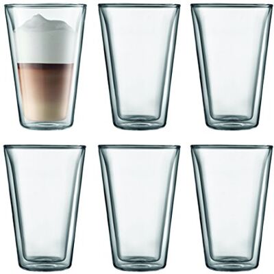 Bodum 10110-10-12 Canteen Set van 6 dubbelwandige glazen 40 cl Bodum 10110-10-12 Canteen Set van 6 dubbelwandige glazen 40 cl