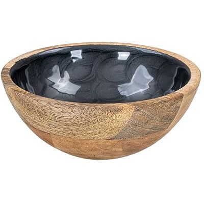 levandeo Kom 15 cm Mango Hout Grijs Parel Emaille Saladeschaal Decoratieve Serveerschaal Tafeldecoratie levandeo Kom 15 cm Mango Hout Grijs Parel Emaille Saladeschaal Decoratieve Serveerschaal Tafeldecoratie