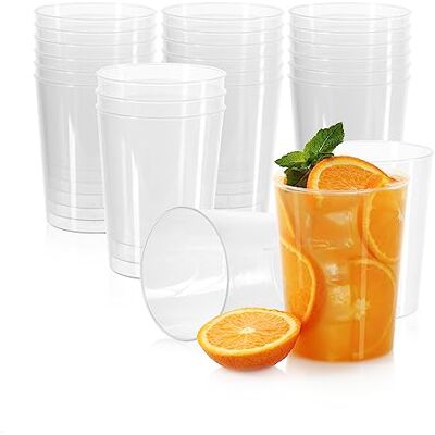 com-four ® 24x herbruikbare drinkbekers voor feesten, kamperen en onderweg herbruikbaar en vaatwasmachinebestendig kunststof glas plastic bekers festivalservies com-four ® 24x herbruikbare drinkbekers voor feesten, kamperen en onderweg herbruikbaar en vaatwasmachinebestendig kunststof glas plastic bekers festivalservies