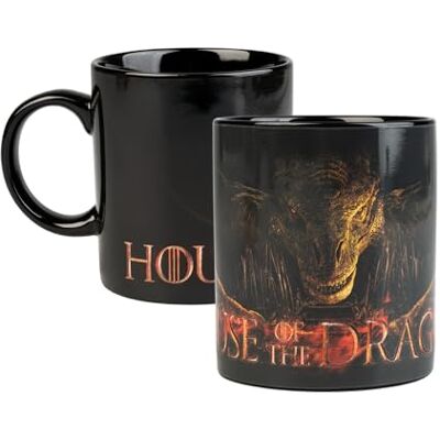 Grupo Erik House of the Dragon Thermoreactieve mok 350 ml Game of Thrones thermo-actieve keramische mok Koffie & Thee Mok, Geek cadeau-idee, Verjaardag of Kerstmis Grupo Erik House of the Dragon Thermoreactieve mok 350 ml Game of Thrones thermo-actieve keramische mok Koffie & Thee Mok, Geek cadeau-idee, Verjaardag of Kerstmis