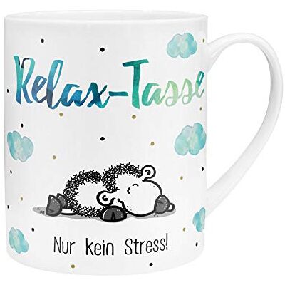 Sheepworld 45755 Relax-mok "Relax-mok alleen geen stress", meerkleurig, 60 cl Sheepworld 45755 Relax-mok "Relax-mok alleen geen stress", meerkleurig, 60 cl