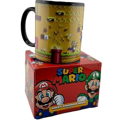 Pyramid Super Mario SCMG24854 Thermo-Reactieve mok (Gold Coin Rush) 11oz / 315 ml, keramiek, meerkleurig Pyramid Super Mario SCMG24854 Thermo-Reactieve mok (Gold Coin Rush) 11oz / 315 ml, keramiek, meerkleurig