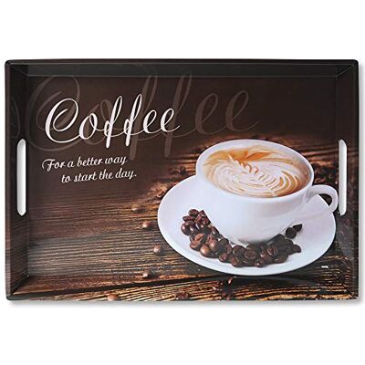 Kesper Dienblad 77397 Koffie Melamine Bruin 50 x 35 x 4,5 cm Kesper Dienblad 77397 Koffie Melamine Bruin 50 x 35 x 4,5 cm