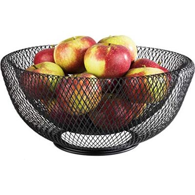 APS Brood- en fruitmand "Wire" hoogwaardige broodmand in de kleur zwart metaal stapelbaar en duurzaam met de afmetingen 31 x 14 cm APS Brood- en fruitmand "Wire" hoogwaardige broodmand in de kleur zwart metaal stapelbaar en duurzaam met de afmetingen 31 x 14 cm