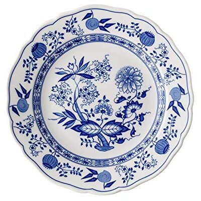 Hutschenreuther Plat bord blauw met uienmotief, 25 cm Hutschenreuther Plat bord blauw met uienmotief, 25 cm