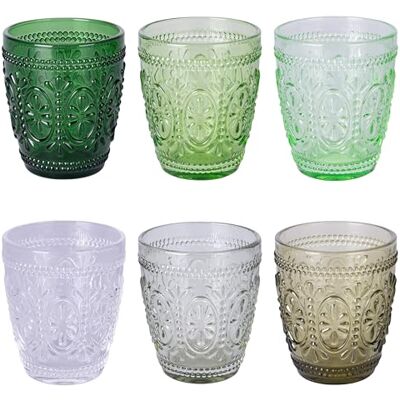 Tivoli Imperial Greenery 6 x 300 ml glazen waterglazen Tivoli Imperial Greenery 6 x 300 ml glazen waterglazen