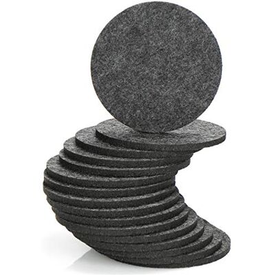 com-four ® 16 x onderzetters van vilt, tafelbeschermers van vilt afwasbare bodem voor kopjes glazen flessen com-four ® 16 x onderzetters van vilt, tafelbeschermers van vilt afwasbare bodem voor kopjes glazen flessen