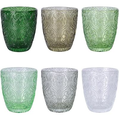 Tivoli Grenade Greenery Waterglazen, 300 ml, 6 Stuk Tivoli Grenade Greenery Waterglazen, 300 ml, 6 Stuk