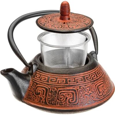 IBILI Gietijzeren theepot India, 0,8 liter, geëmailleerde binnenkant, compatibel met inductiekookplaten IBILI Gietijzeren theepot India, 0,8 liter, geëmailleerde binnenkant, compatibel met inductiekookplaten