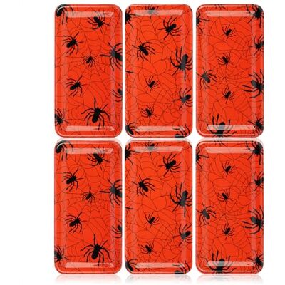 com-four ® 6 x Halloween kunststof borden, decoratieve borden Decoratieve borden van levensmiddelenkwaliteit serveerborden com-four ® 6 x Halloween kunststof borden, decoratieve borden Decoratieve borden van levensmiddelenkwaliteit serveerborden