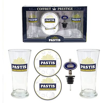 STC Prestige Pastaborden met 2 glazen, 2 onderzetters, 1 schenktuit, transparant, glanzend, tulpenpatroon, effen, handwas STC Prestige Pastaborden met 2 glazen, 2 onderzetters, 1 schenktuit, transparant, glanzend, tulpenpatroon, effen, handwas