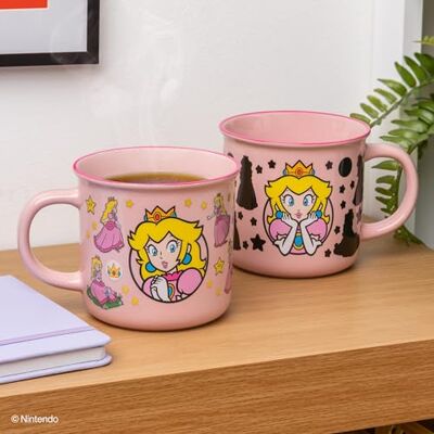 Paladone Super Mario Thermisch effect koffiemok Prinses Peach 300 ml Roze Keramische koffiemok voor warme dranken Game Gift Nintendo Collection Pop Culture Paladone Super Mario Thermisch effect koffiemok Prinses Peach 300 ml Roze Keramische koffiemok voor warme dranken Game Gift Nintendo Collection Pop Culture