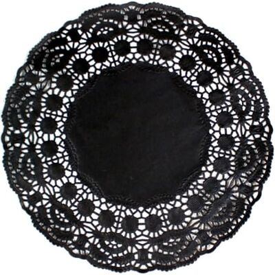Garcia de Pou Placemat, rond, 9 cm, papier, zwart, Eén maat 250 stuks Garcia de Pou Placemat, rond, 9 cm, papier, zwart, Eén maat 250 stuks