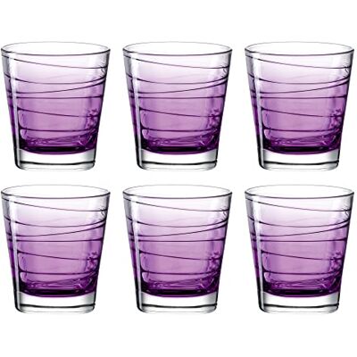 LEONARDO HOME Leonardo Vario Struttura 026843 waterglazen, vaatwasmachinebestendig, gekleurde glazen 250 ml, paars, 6 stuks LEONARDO HOME Leonardo Vario Struttura 026843 waterglazen, vaatwasmachinebestendig, gekleurde glazen 250 ml, paars, 6 stuks