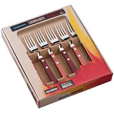 Tramontina 29899/166 vorken rood Jumbo 6 stuks Tramontina 29899/166 vorken rood Jumbo 6 stuks