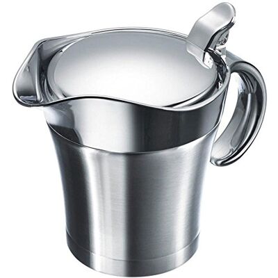 Westmark Thermo-saucière met deskel, sauskom, inhoud: 0,5l, roestvrij staal/kunststof, zilver, 62242260 Westmark Thermo-saucière met deskel, sauskom, inhoud: 0,5l, roestvrij staal/kunststof, zilver, 62242260