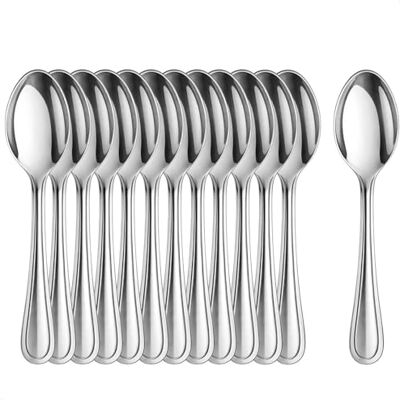 com-four ® 12x roestvrijstalen theelepels stijlvol tafelbestek in een eenvoudig design theelepels dessertlepels theeservies ca. 13,5 cm (12 stuks theelepels 13.5cm) com-four ® 12x roestvrijstalen theelepels stijlvol tafelbestek in een eenvoudig design theelepels dessertlepels theeservies ca. 13,5 cm (12 stuks theelepels 13.5cm)