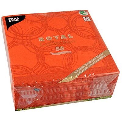 PAPSTAR #86494 servetten Royal Collection, 1/4 inch x 40 cm, 50 stuks PAPSTAR #86494 servetten Royal Collection, 1/4 inch x 40 cm, 50 stuks