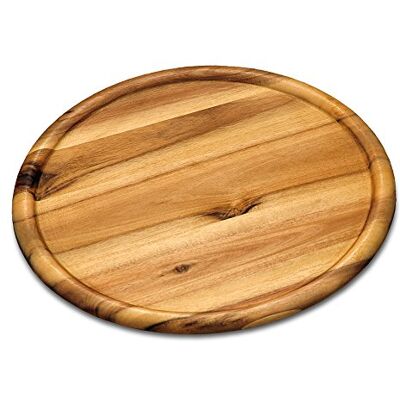 Kesper 28462 Pizzaplaat 32 cm van FSC-gecertificeerd acaciahout / houten bord / pizzastandaard / houten bord / houten servies Kesper 28462 Pizzaplaat 32 cm van FSC-gecertificeerd acaciahout / houten bord / pizzastandaard / houten bord / houten servies