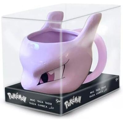 joojee GmbH Pokemon Mewtu 3D-beker, 500 ml joojee GmbH Pokemon Mewtu 3D-beker, 500 ml