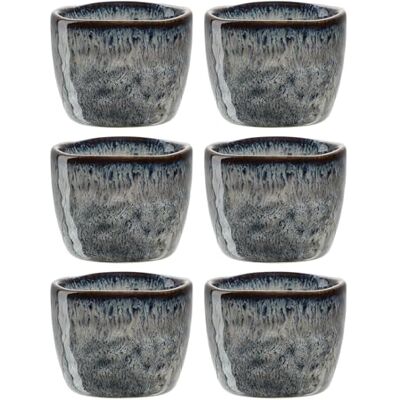 LEONARDO HOME LEONARDO Matera eierdopjes van keramiek, 6 stuks, diameter 5,2 cm, hoogte 4 cm, gemakkelijk te reinigen, vaatwasmachinebestendig, antraciet LEONARDO HOME LEONARDO Matera eierdopjes van keramiek, 6 stuks, diameter 5,2 cm, hoogte 4 cm, gemakkelijk te reinigen, vaatwasmachinebestendig, antraciet