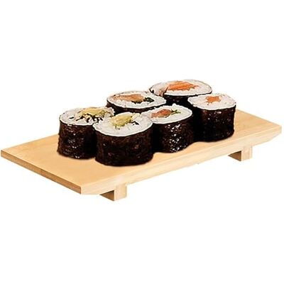 Garcia de Pou Bamboebasis voor sushi, 27,5 x 18 x 2,5 cm, bruin, Eén maat Garcia de Pou Bamboebasis voor sushi, 27,5 x 18 x 2,5 cm, bruin, Eén maat