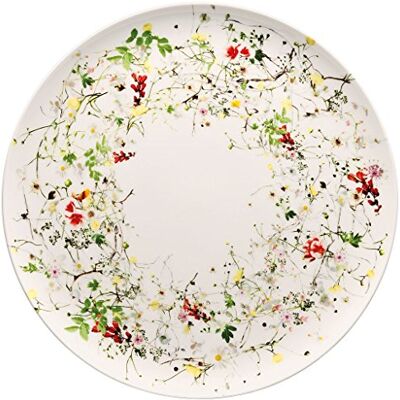 Rosenthal Brillance Wilde Bloemen Porselein Presentatiebord, Meerkleurig, 32 cm Rosenthal Brillance Wilde Bloemen Porselein Presentatiebord, Meerkleurig, 32 cm