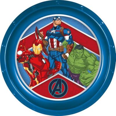 Stor Tataway Marvel Avengers blauwe kunststof platte borden voor kinderen, onbedoeld schokbestendig en herbruikbaar Stor Tataway Marvel Avengers blauwe kunststof platte borden voor kinderen, onbedoeld schokbestendig en herbruikbaar