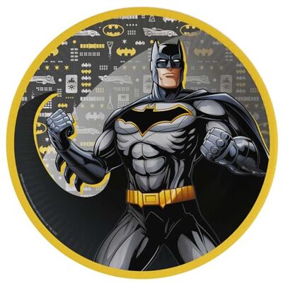 amscan 9915090-66 papieren borden voor verjaardagsfeest, officiële Batman-licentie, 8 stuks amscan 9915090-66 papieren borden voor verjaardagsfeest, officiële Batman-licentie, 8 stuks