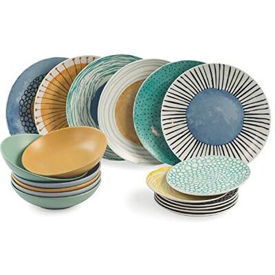 Tivoli 2195378 Marea tafel 18 stuks, porselein + steengoed Tivoli 2195378 Marea tafel 18 stuks, porselein + steengoed