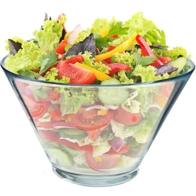 KADAX Slakom 16,6 cm, loodvrij glas, vaatwasmachinebestendig, recyclebare glazen kom voor het serveren van salade, chips, popcorn of koekjes (1 x 17 cm) KADAX Slakom 16,6 cm, loodvrij glas, vaatwasmachinebestendig, recyclebare glazen kom voor het serveren van salade, chips, popcorn of koekjes (1 x 17 cm)
