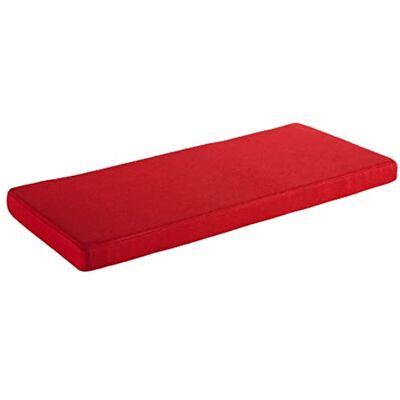 AFEBOO 2/3-zits bankkussen, voor binnen of buiten, antislip, zacht, wasbaar, voor terras, keuken, eetkamer (rood, 145 x 45 x 5 cm) AFEBOO 2/3-zits bankkussen, voor binnen of buiten, antislip, zacht, wasbaar, voor terras, keuken, eetkamer (rood, 145 x 45 x 5 cm)