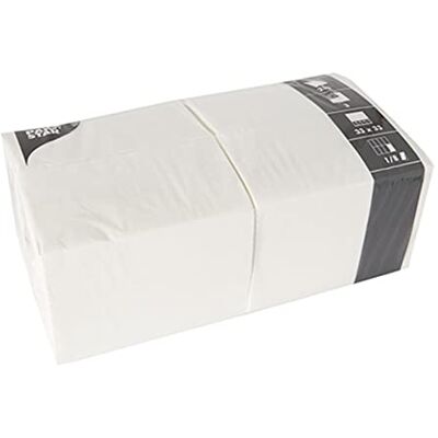PAPSTAR 14234 servetten, 3-laags, 33 x 33 cm, 8-vouw, wit, 250 stuks PAPSTAR 14234 servetten, 3-laags, 33 x 33 cm, 8-vouw, wit, 250 stuks