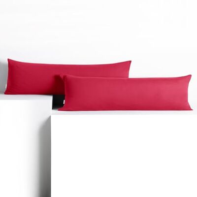 DecoKing Set van 2 kussenslopen, 20 x 145 cm, jersey, 100% gekamd katoen, ritssluiting, roze amber Roze ritssluiting DecoKing Set van 2 kussenslopen, 20 x 145 cm, jersey, 100% gekamd katoen, ritssluiting, roze amber Roze ritssluiting