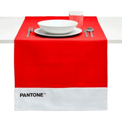 osama home Pantone™ Moderne tafelloper van 100% katoen, 220 g zacht en duurzaam tafelkleed, ideaal voor keukenaccessoires en stoffen placemats, 45 x 145 cm, rood osama home Pantone™ Moderne tafelloper van 100% katoen, 220 g zacht en duurzaam tafelkleed, ideaal voor keukenaccessoires en stoffen placemats, 45 x 145 cm, rood