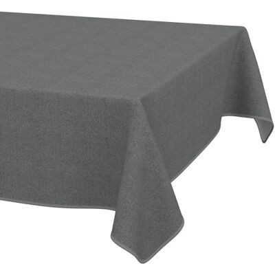 ANRO Afwasbaar tafelkleed in linnenlook, donkergrijs, rechthoekig, 160 x 140 cm, tuintafelkleed voor binnen en buiten, waterafstotend, vuilafstotend, onderhoudsvriendelijk, met zoom avec ourlet passepoilé – lavable à 30 °C – idéale pour jardin, terrasse ANRO Afwasbaar tafelkleed in linnenlook, donkergrijs, rechthoekig, 160 x 140 cm, tuintafelkleed voor binnen en buiten, waterafstotend, vuilafstotend, onderhoudsvriendelijk, met zoom avec ourlet passepoilé – lavable à 30 °C – idéale pour jardin, terrasse