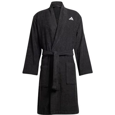 Adidas Uniseks badjurk, zwart, S Adidas Uniseks badjurk, zwart, S