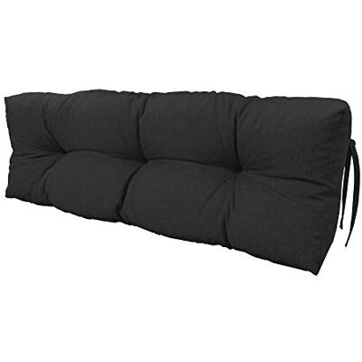 chilly pilley europalletkussen met vlokken van schuim, geschikt voor palletmeubels, rugkussen, zitkussen en zijkussen, verkrijgbaar als set met meerdere kussens (rugkussen 120 x 40 cm, zwart) chilly pilley europalletkussen met vlokken van schuim, geschikt voor palletmeubels, rugkussen, zitkussen en zijkussen, verkrijgbaar als set met meerdere kussens (rugkussen 120 x 40 cm, zwart)