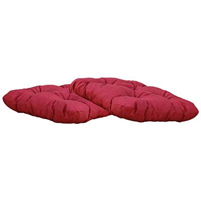 Chicreat Stoelkussen, 50 x 50 x 8 cm, rood, 2 stuks Chicreat Stoelkussen, 50 x 50 x 8 cm, rood, 2 stuks