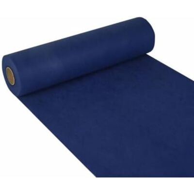 PAPSTAR Tisch-Deko Tafelloper, vergelijkbaar met vliesstof, zachte keuze van 24 MX 40 cm in donkerblauw op rol PAPSTAR Tisch-Deko Tafelloper, vergelijkbaar met vliesstof, zachte keuze van 24 MX 40 cm in donkerblauw op rol