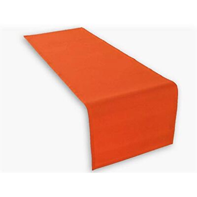 Lemos Home Hoge kwaliteit tafelloper van katoen. Tafeldoek, tafelkleed. Grote keuze aan kleuren. (Orange) Lemos Home Hoge kwaliteit tafelloper van katoen. Tafeldoek, tafelkleed. Grote keuze aan kleuren. (Orange)