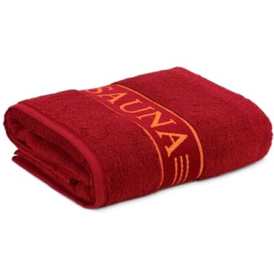 Möve frottana Sauna sauna handdoek met rand 80x200 cm 100% katoen robijn Möve frottana Sauna sauna handdoek met rand 80x200 cm 100% katoen robijn